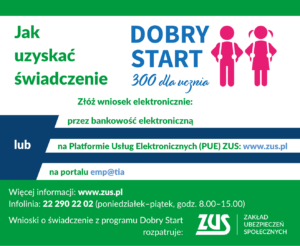 Read more about the article Program rządowy “Dobry Start” – świadczenie 300+